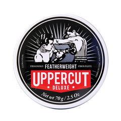 Uppercut Deluxe Featherweight 70g packaging close-up for quick recognition.