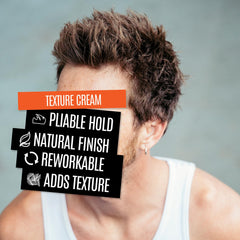 UPPERCUT DELUXE Texture Cream style-demo highlights reworkable hold without stiffness.