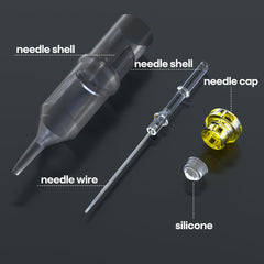 UPTATSUPPLY Poseidon RS packaging closeup showing mixed-size RS tips for shading.