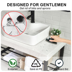 UQOOQFA beard cleaner holder water setup demonstrates easy rinse and reuse