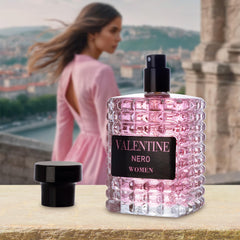 URBAN COLLECTION Valentine amber-floral notes with black currant and bergamot, versatile daily scent.