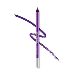 Urban Decay 24/7 Psychedelic Sister swatch shows vibrant purple shimmer for bold looks