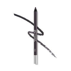 URBAN DECAY 24/7 Glide-On Eyeliner Smoke swatches show deep matte gray pigment and long wear
