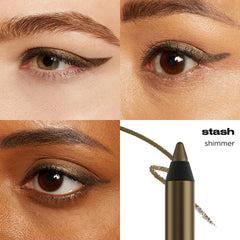 Urban Decay 24/7 Glide-On Eyeliner close-up reveals creamy texture for smooth application.