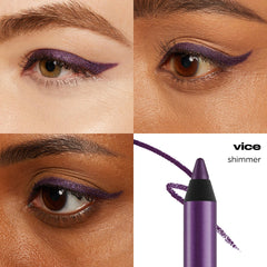 URBAN DECAY 24/7 Eyeliner Vice close-up showing pearly purple shimmer