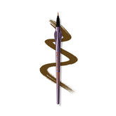 Urban Decay 24/7 Inks Whiskey swatch shows matte dark brown for precise definition.