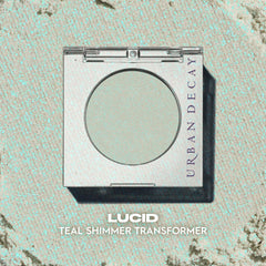 Urban Decay 24/7 single Lucid teal in open pan for vibrant shade visibility