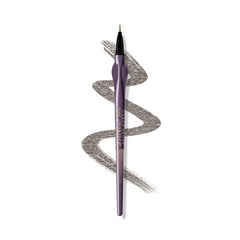 Urban Decay 24/7 Inks Oil Slick bottle swirl highlights gunmetal shimmer for a bold eye look.