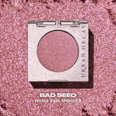 URBAN DECAY Bad Seed finger-application demonstrates maximum payoff and effortless blend.