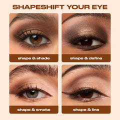 Urban Decay Naked Shaped cream shade swatch demonstrates smooth base and crease definition