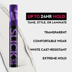 Urban Decay Slick Day Strong-Hold Clear Brow Gel transparent finish on clear brows