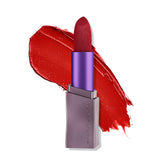 Urban Decay Vice Hydrating Lipstick Bad Blood tube showing deep red color for bold lips.
