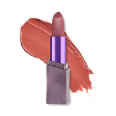 Urban Decay Vice Hydrating Lipstick Naked Rose Nude swatch in cream finish for everyday natural color