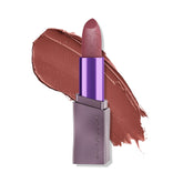 Urban Decay Vice Hydrating Lipstick Ravenswood tube closeup with creamy finish and moisturizing look.