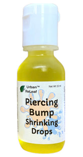 Urban ReLeaf Piercing Bump Drops bottle for gentle aftercare and scar support.