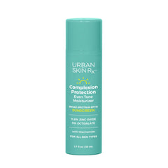 Urban Skin Rx Complexion Protection Moisturizer bottle provides sheer SPF30 hydration for daily protection.