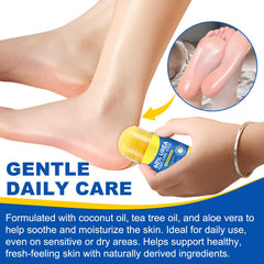 Urea Cream Stick applied to heel showing targeted repair