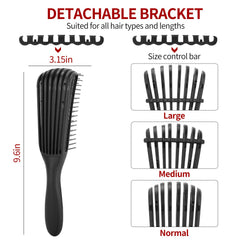 UREELIN nine-row brush with ergonomic handle for smoother styling.
