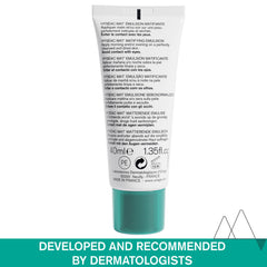 Uriage Hyseac gel-cream swirl showing lightweight texture ideal for daily sebum absorption
