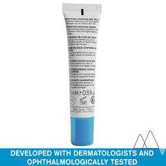 Uriage Water Eye Contour Cream close-up dispensing small amount for precise application
