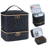 Uross nail polish organizer bag front view for neat, portable storage