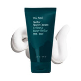 Ursa Major natural shave cream jar closeup showing rich texture for smooth shaves.
