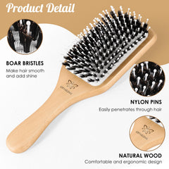 URTHEONE wooden paddle handle detail emphasizing ergonomic, comfortable design