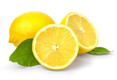 US Organic Lemon Oil dropper-dilution illustrates versatile skin care and home cleaning uses.