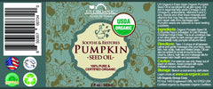 US Organic pumpkin seed oil with eyedropper for precise cosmetic applications