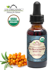 US Organic Sea Buckthorn Oil pour demonstrates easy-dose application for DIY blends.