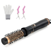 USbelff round hair dryer brush front view for quick one-step styling