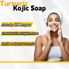 Uselective turmeric-lemon-glow-soap-bar-closeup-lather reveals creamy texture for gentle cleansing.
