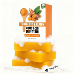 Uselective turmeric-lemon-glow-soap-bar-pack-3pcs shows the trio for radiant skin.