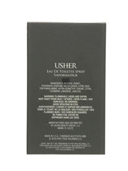 Usher by Usher for Men EDT bottle back view, great for evening occasions