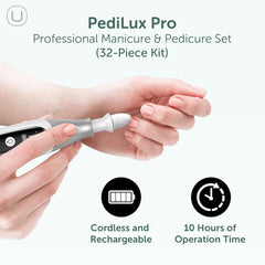 UTILYZE PediLux Pro LED display close-up showing speed and battery status.