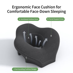 UTJZIB massage pillow face-down travel-compact highlights portable relief for on-the-go relaxation.
