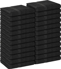 Utopia Towels salon towel 24-pack packaging display demonstrates a ready-to-use professional kit.