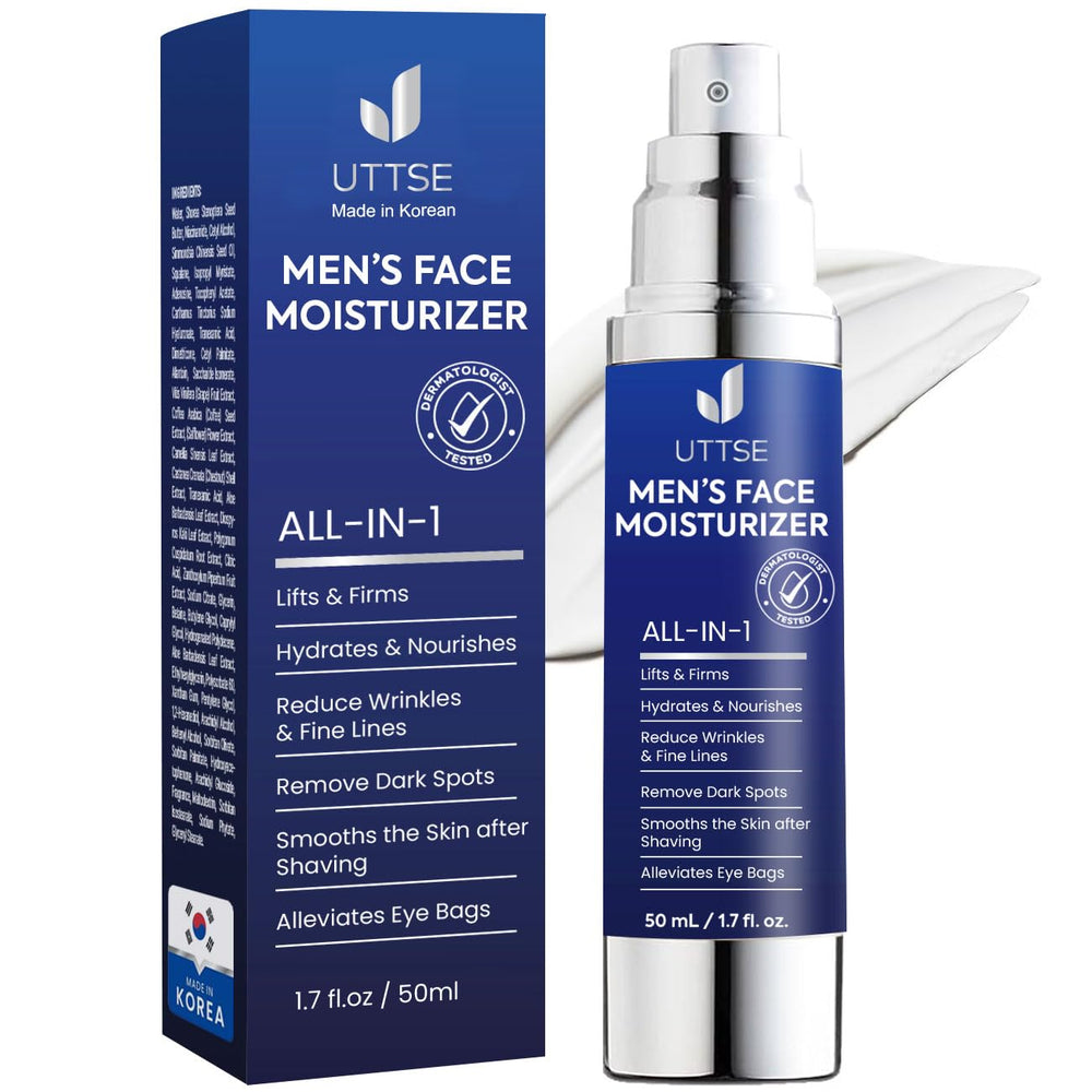 Uttse 6-in-1 moisturiser bottle for daily hydration and barrier support.