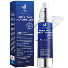 Uttse 6-in-1 moisturiser bottle for daily hydration and barrier support.