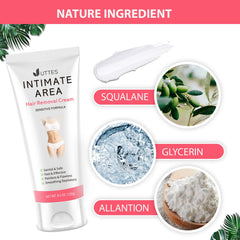 Uttse intimate cream legs application for quick, painless results.