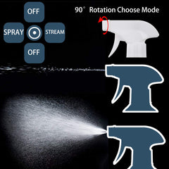 UUJOLY adjustable-head spray bottle demonstrates mist mode for even coverage.