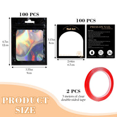 Uyolaxed nail display cards back provide clear usage tips for clients.