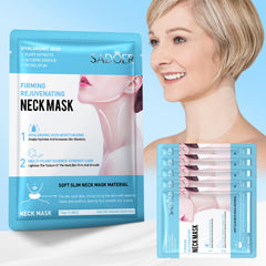 UZTUZT Collagen Neck Mask pack closeup highlights deep hydration for smoother neck skin.