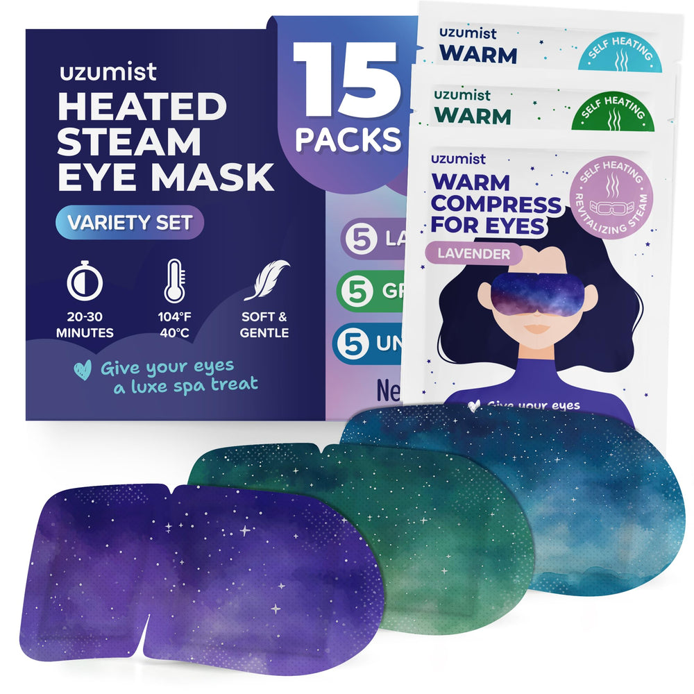 Uzumist heated eye mask box pack ready for gifting and travel relaxation.