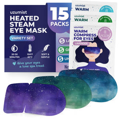 Uzumist heated eye mask box pack ready for gifting and travel relaxation.
