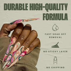 V Beauty Pure scratch-resistant matte top coat closeup highlights durable protection against wear.