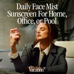 VACATION Super Spritz SPF50 coverage delivers reliable sun protection daily