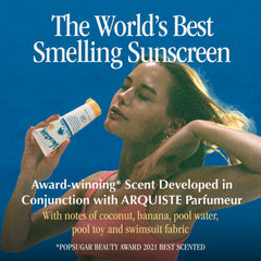 Vacation world-famous scent with coconut and banana notes enhances sun care moments