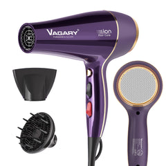 VAGARY 6690A front view hair dryer highlighting fast drying for thick hair.