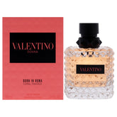 Valentino Donna Born In Roma Coral Fantasy bottle front evokes bright floral energy for daytime freshness